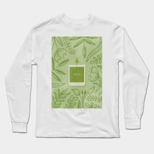 Scented Candle (Green) Long Sleeve T-Shirt